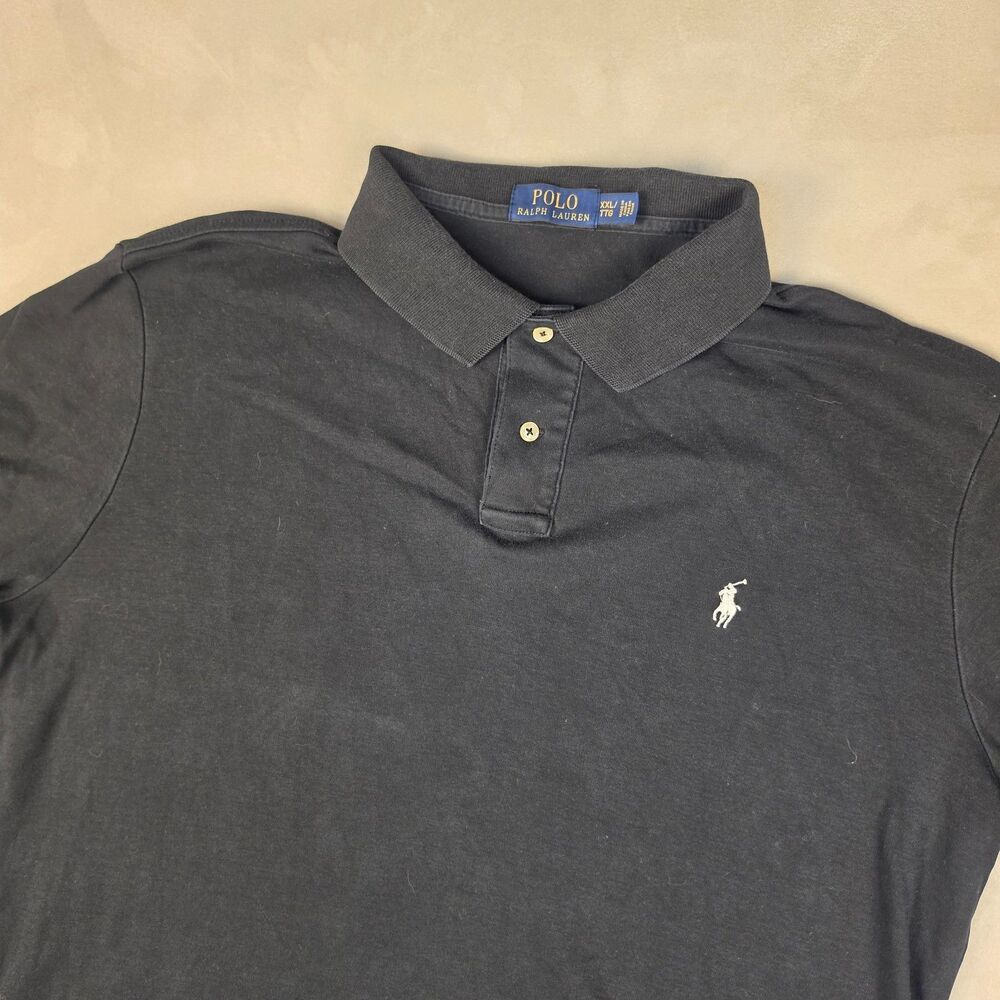 Polo Ralph Lauren Polo Mens Size XXL Black Short Sleeve Pony Logo Classic Fit
